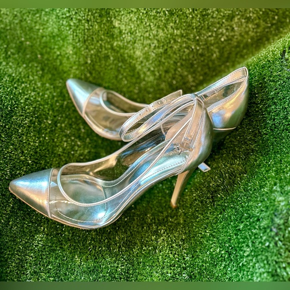 BCBGeneration “BG-Cynthia” Brand New in Box Heels, Size 11 M, Silver/Transparent - Picture 9 of 12